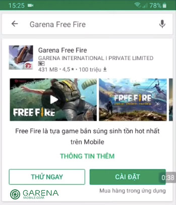 Chơi thử Free Fire ff