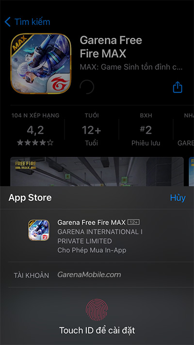 Cung Cấp ID Apple Tải Free Fire Max