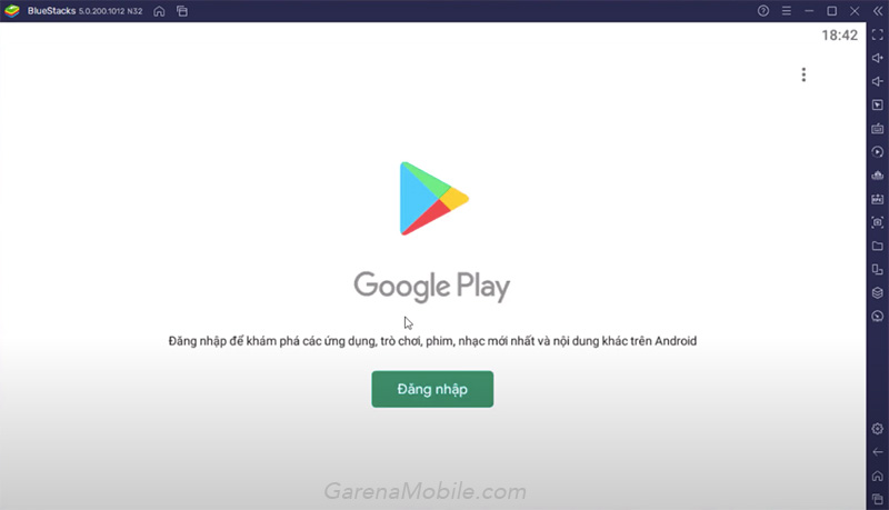 Đăng Nhập Google Play Để Tiến Hành Tải Game