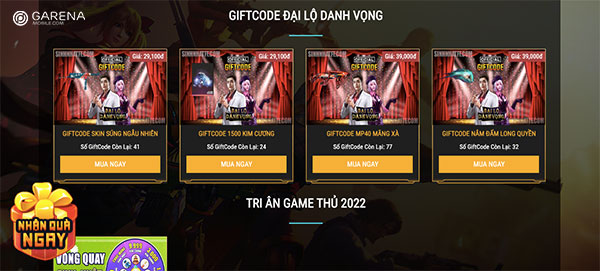 Giftcode với giá rẻ như cho