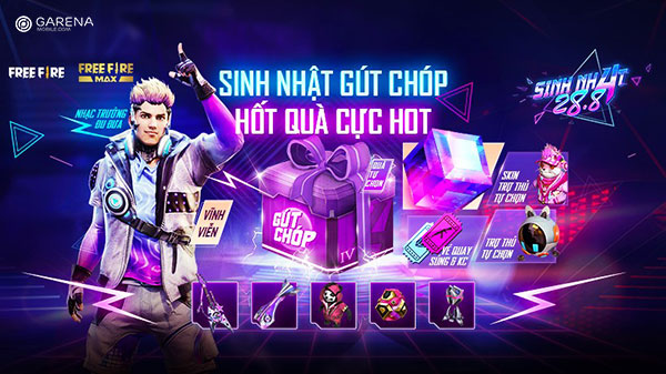 Sự kiện sinh nhật free fire 4 tuổi